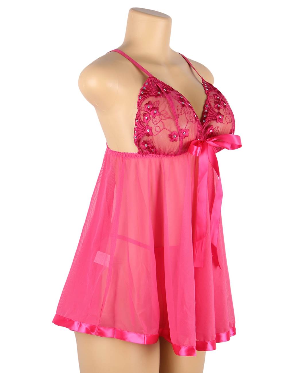 Velour & Co Women's Lace Babydoll