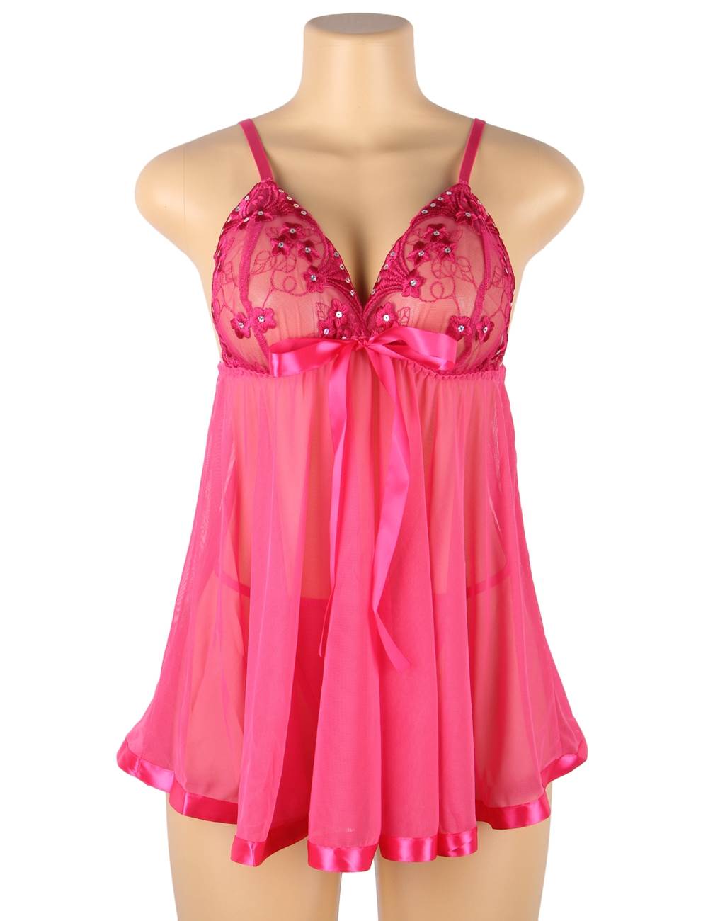 Velour & Co Women's Lace Babydoll