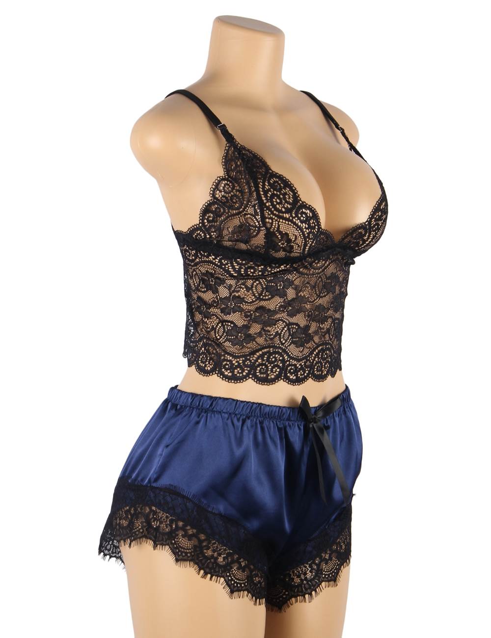 Velour & Co Women's Lace Nightdress - Luxury Sleepwear
