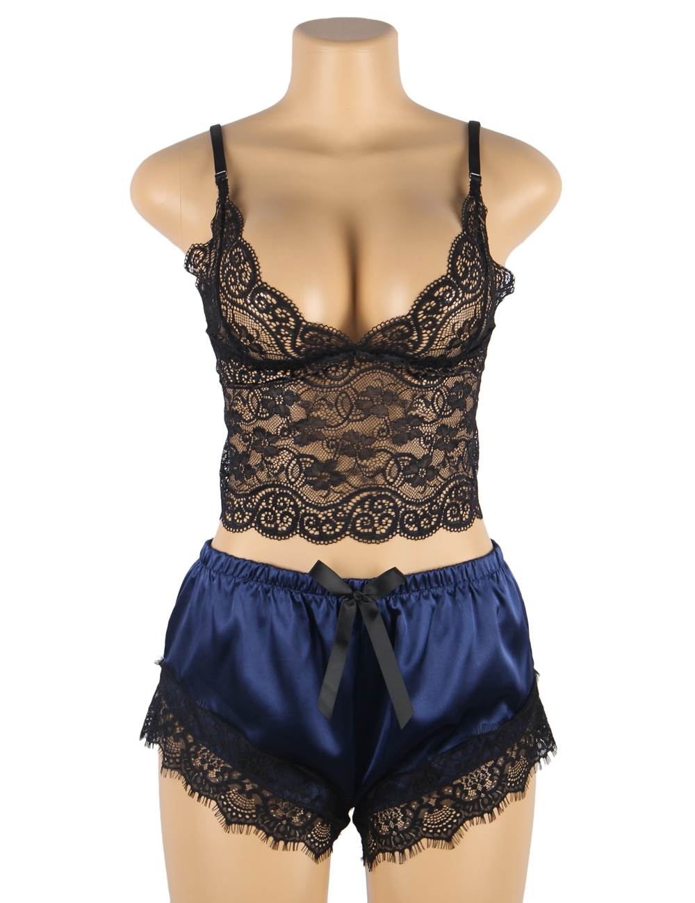 Velour & Co Women's Lace Nightdress - Luxury Sleepwear
