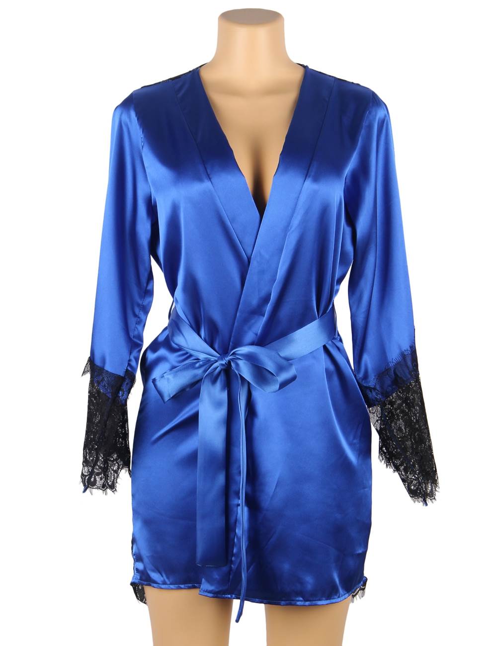Velour & Co Women's Satin Dressing Gown - Women's Bathrobe