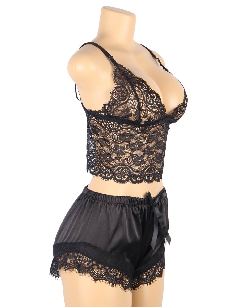 Velour & Co Women's Lace Nightdress - Luxury Sleepwear