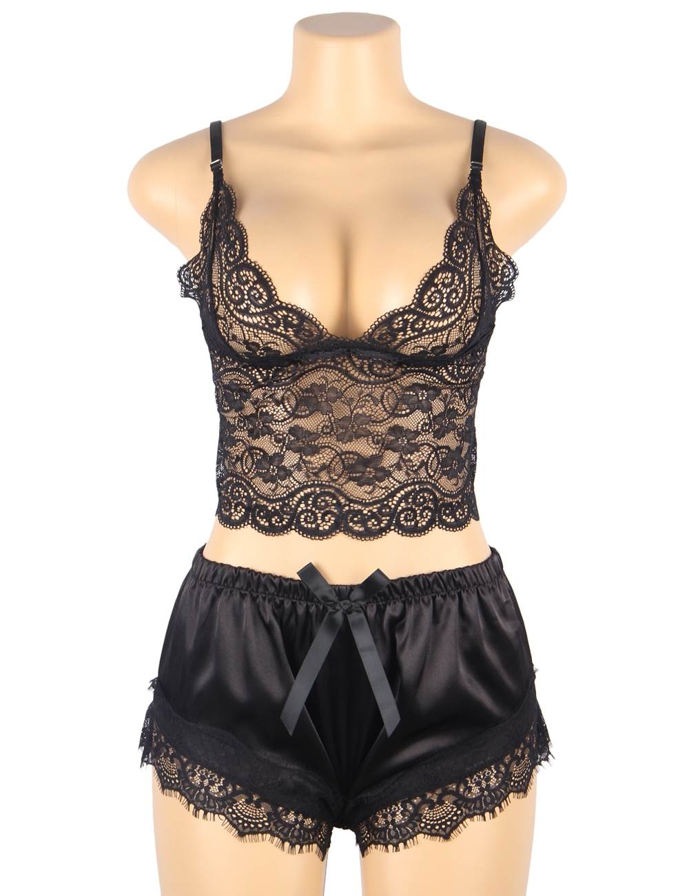 Velour & Co Women's Lace Nightdress - Luxury Sleepwear