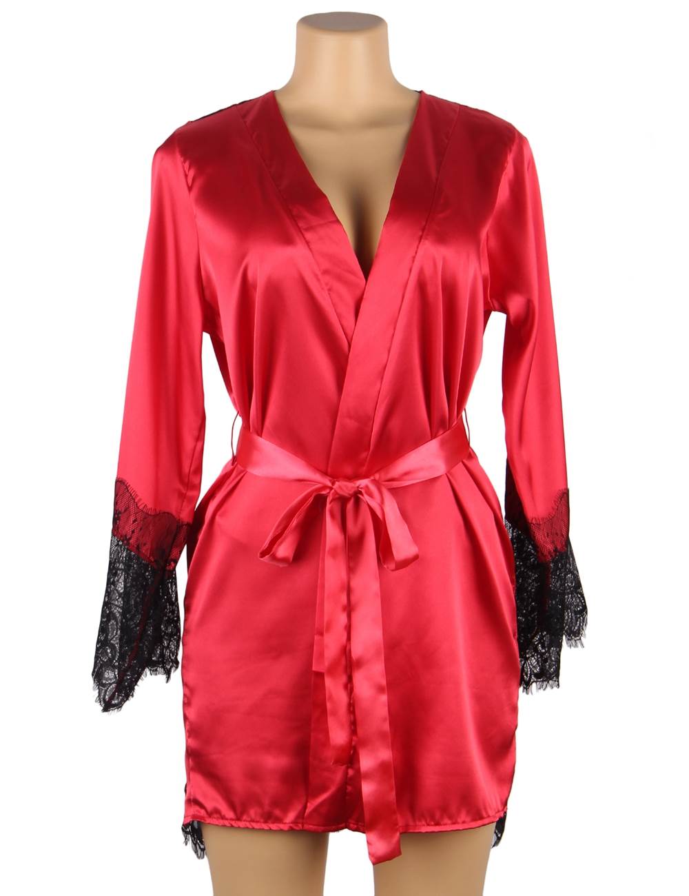 Velour & Co Women's Satin Dressing Gown - Women's Bathrobe