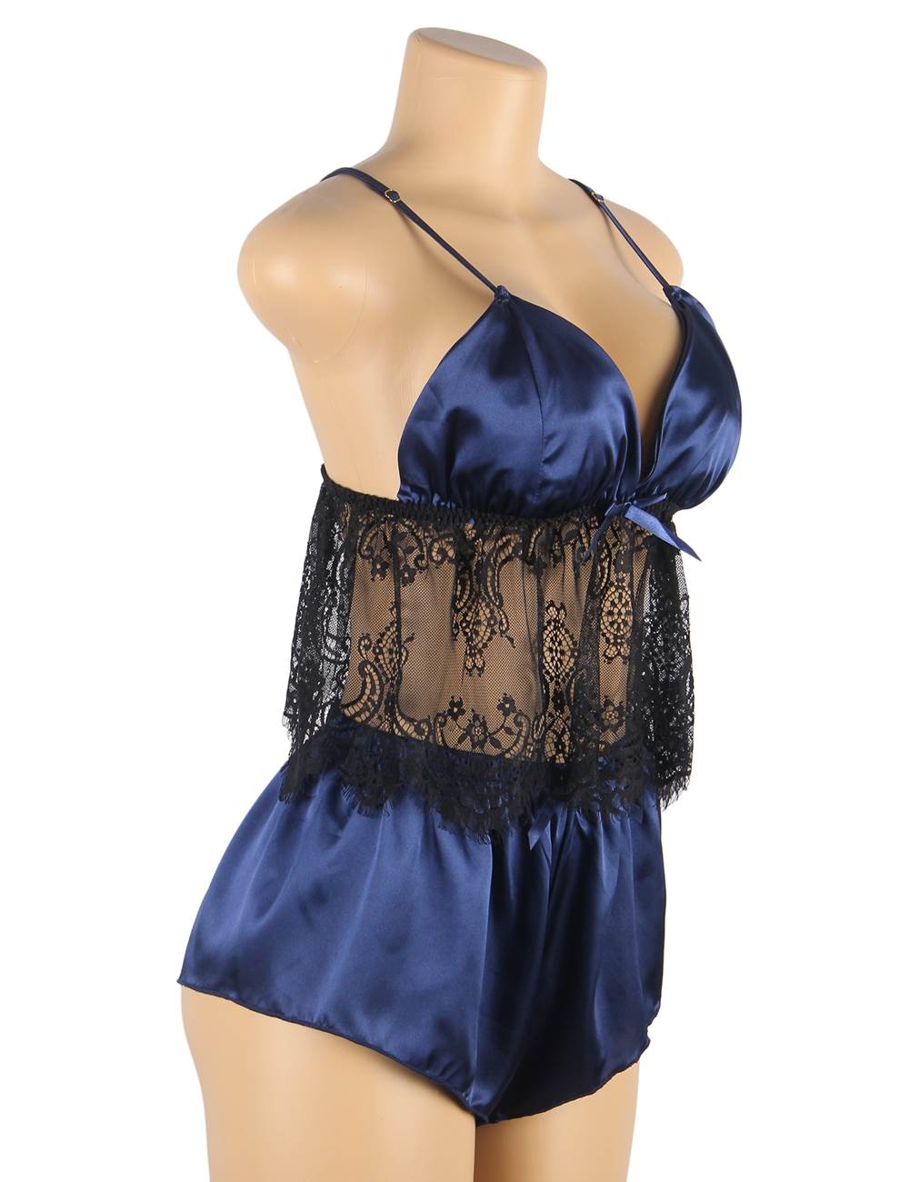 Velour & Co Women's Lace Nightdress - Luxury Sleepwear