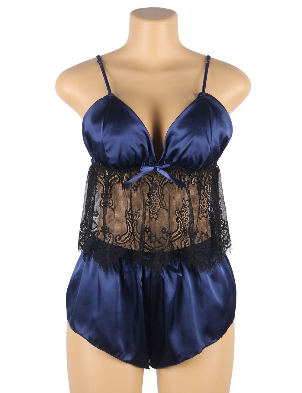 Velour & Co Women's Lace Nightdress - Luxury Sleepwear