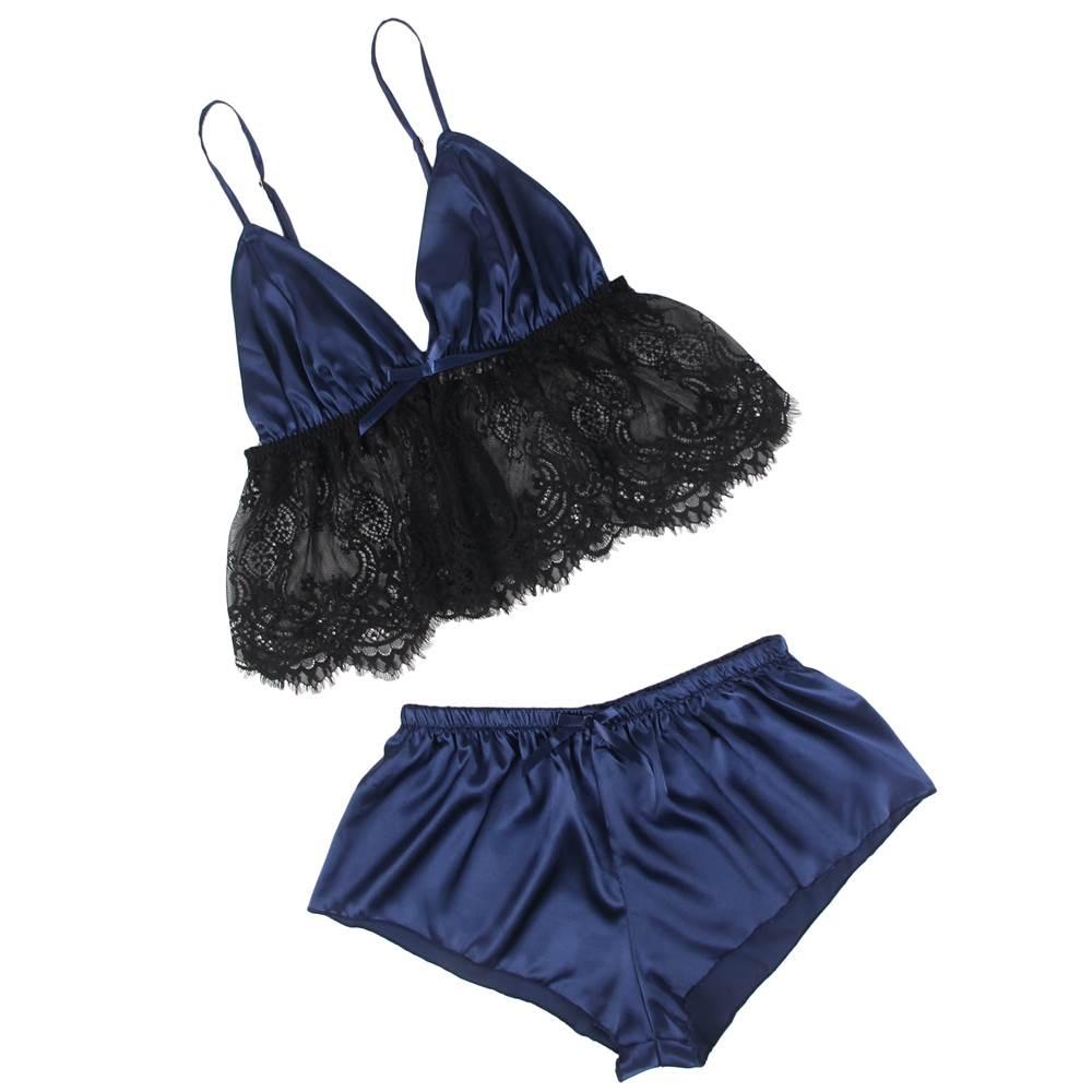 Velour & Co Women's Lace Nightdress - Luxury Sleepwear