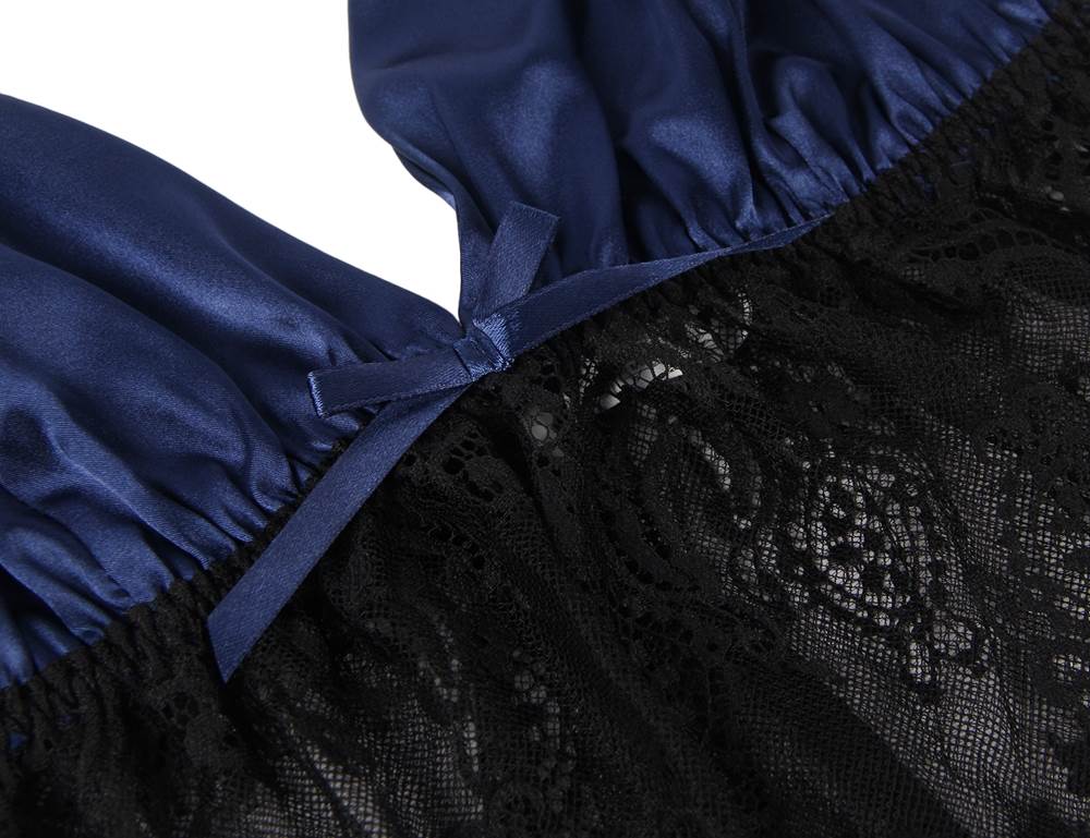 Velour & Co Women's Lace Nightdress - Luxury Sleepwear