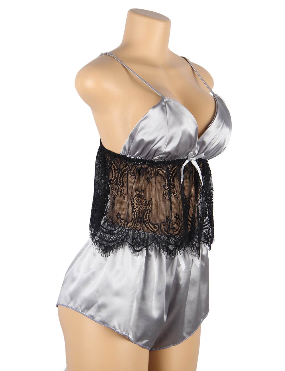 Velour & Co Women's Lace Nightdress - Luxury Sleepwear