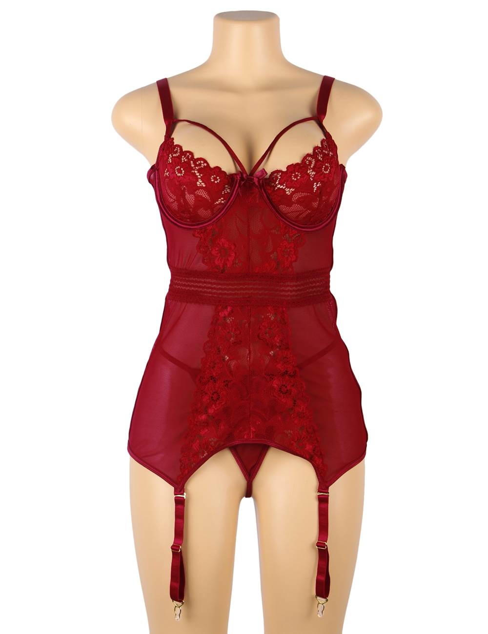 Velour & Co Women's Lace Babydoll