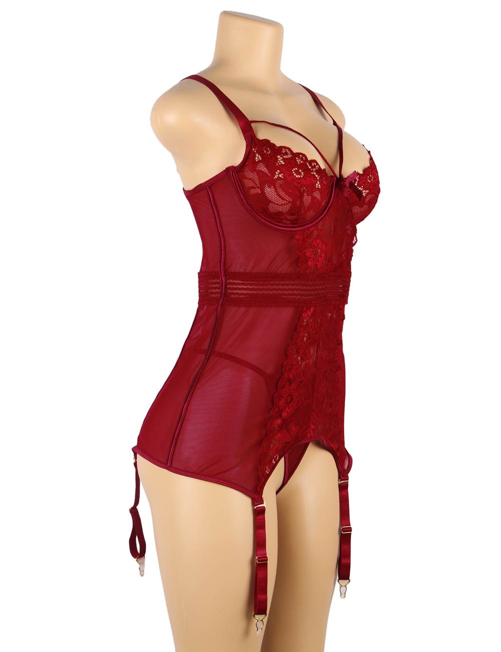 Velour & Co Women's Lace Babydoll