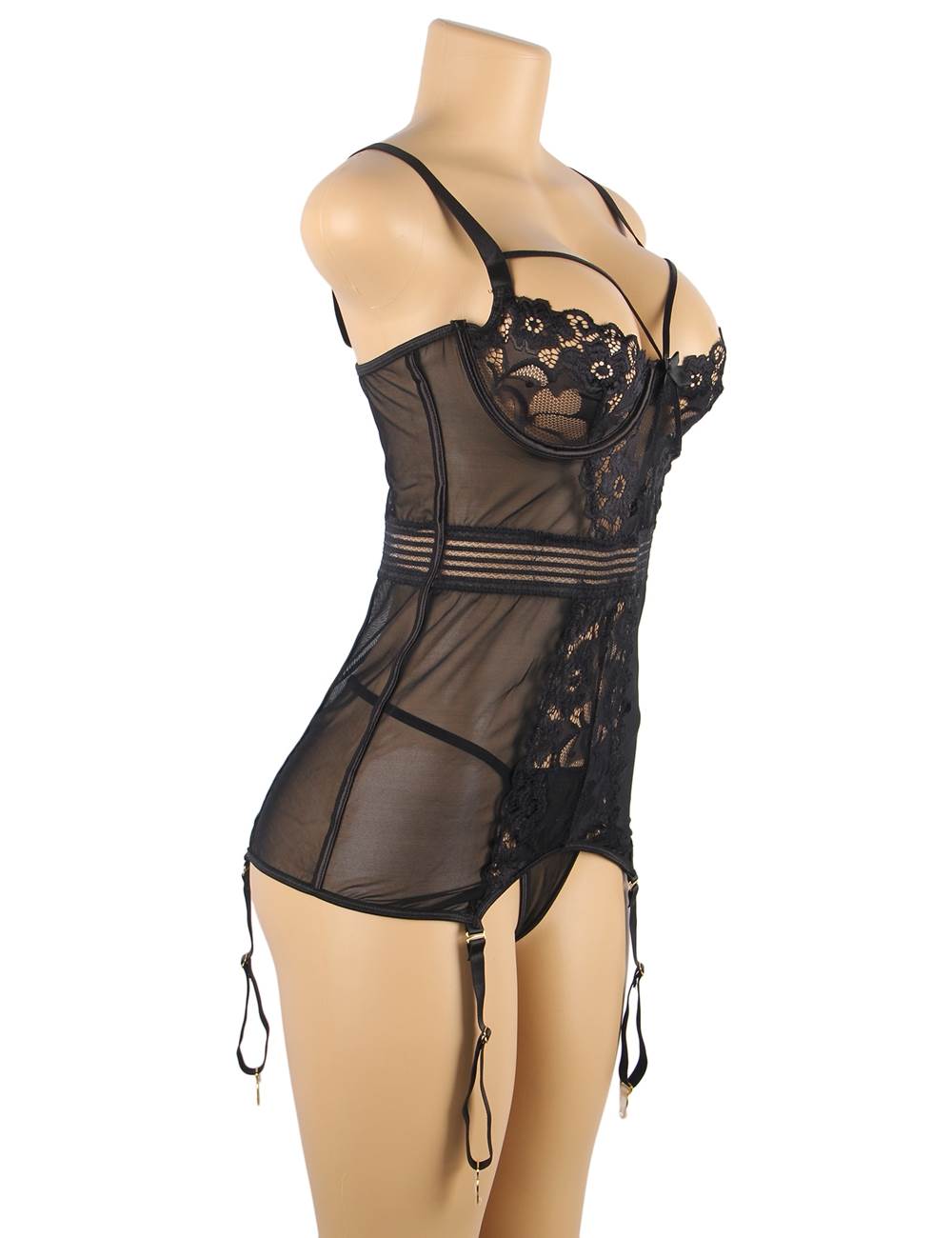 Velour & Co Women's Lace Babydoll