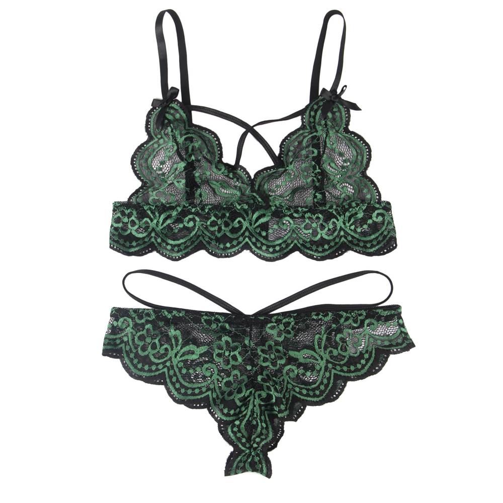 Velour & Co Women's Matching Lingerie Set - Matching Bra & Knickers