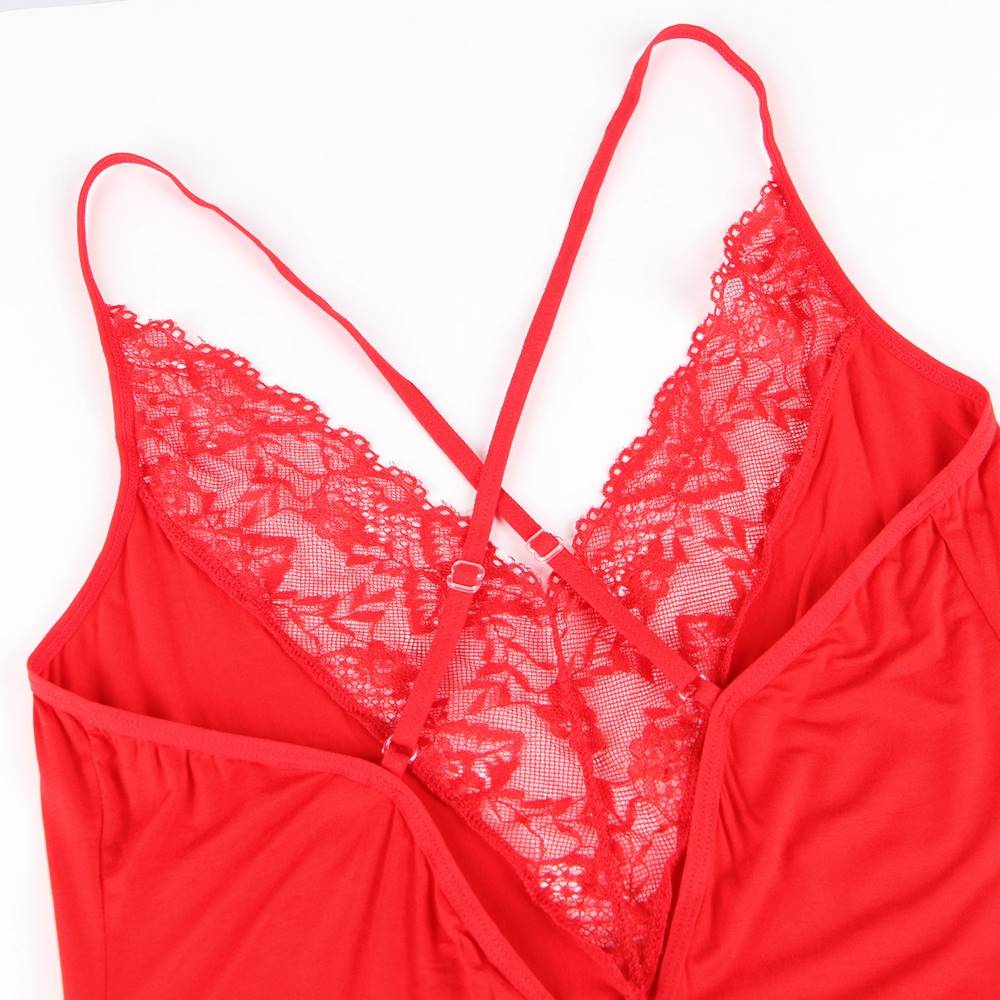 Velour & Co Women's Lace Nightdress - Luxury Sleepwear