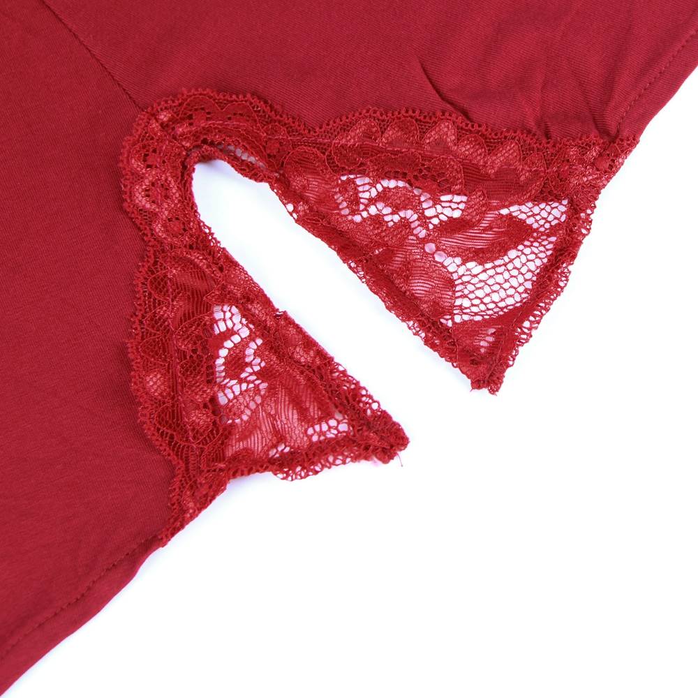Velour & Co Women's Lace Nightdress - Luxury Sleepwear