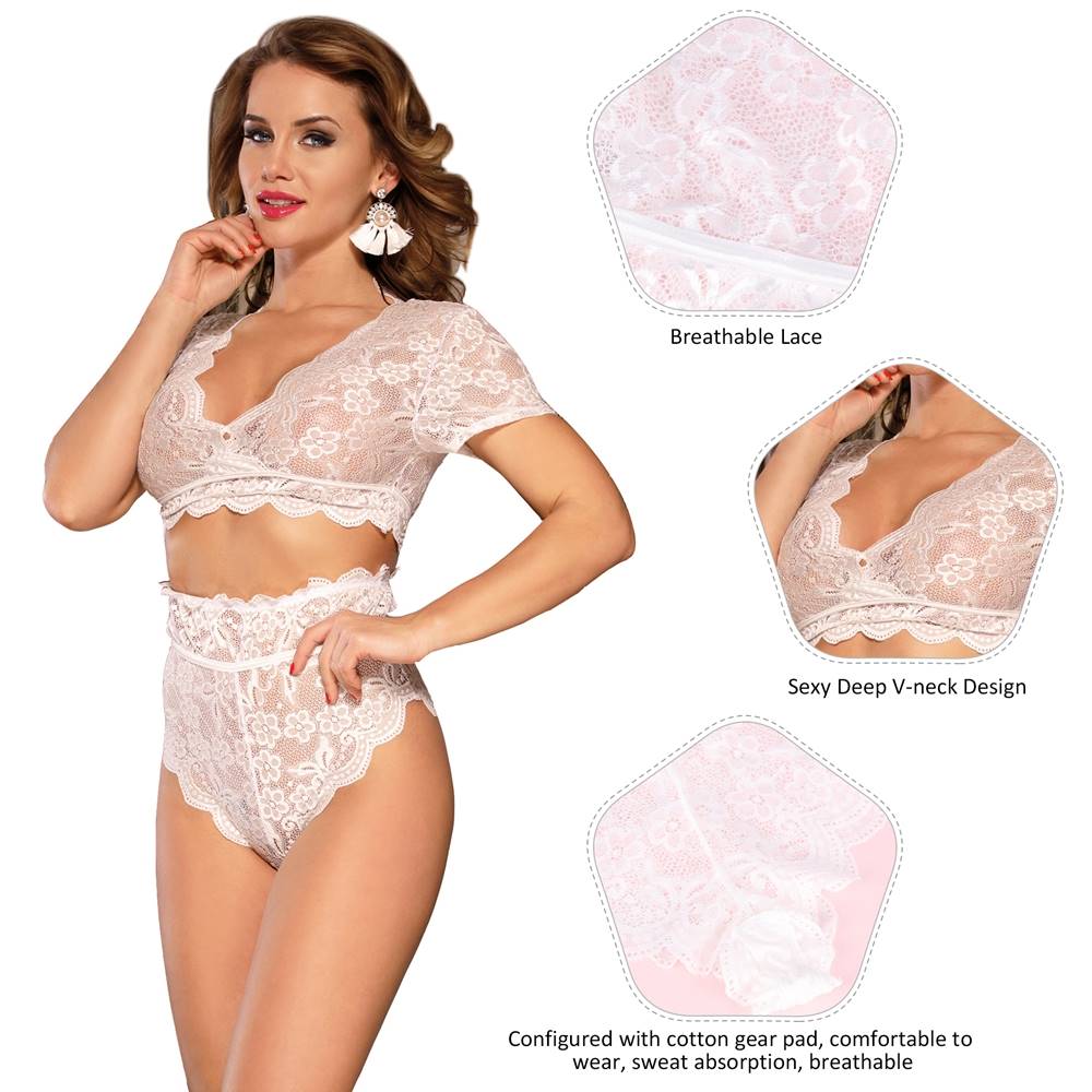Velour & Co Women's Matching Lingerie Set - Matching Bra & Knickers