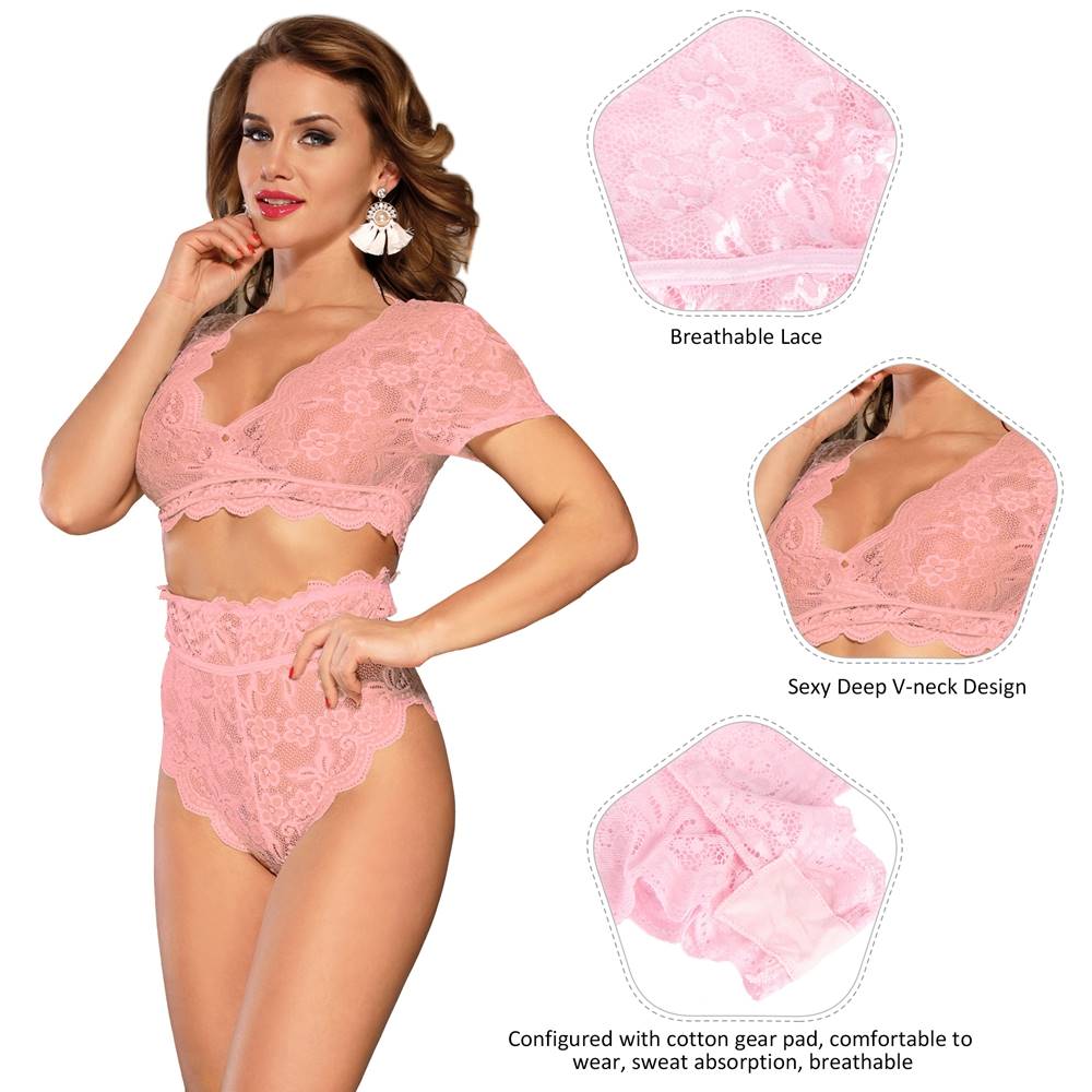 Velour & Co Women's Matching Lingerie Set - Matching Bra & Knickers