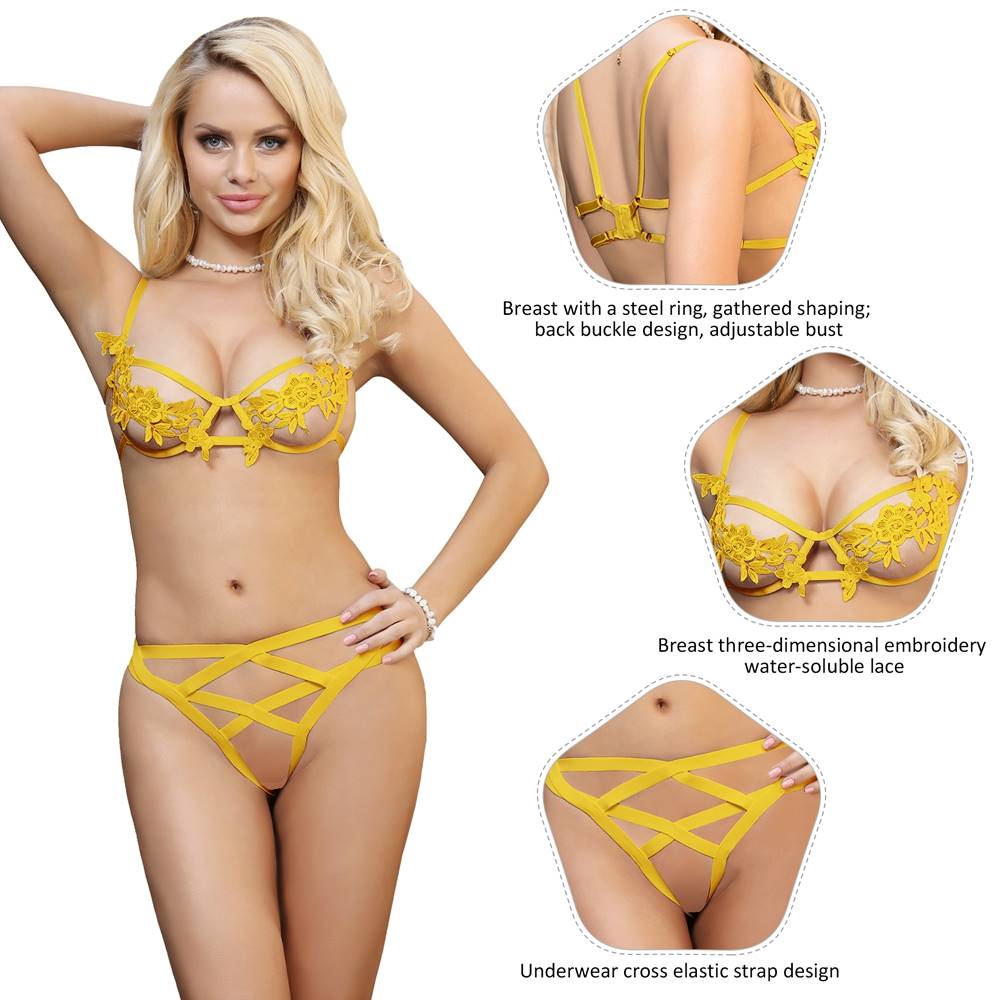 Velour & Co Women's Matching Lingerie Set - Matching Bra & Knickers