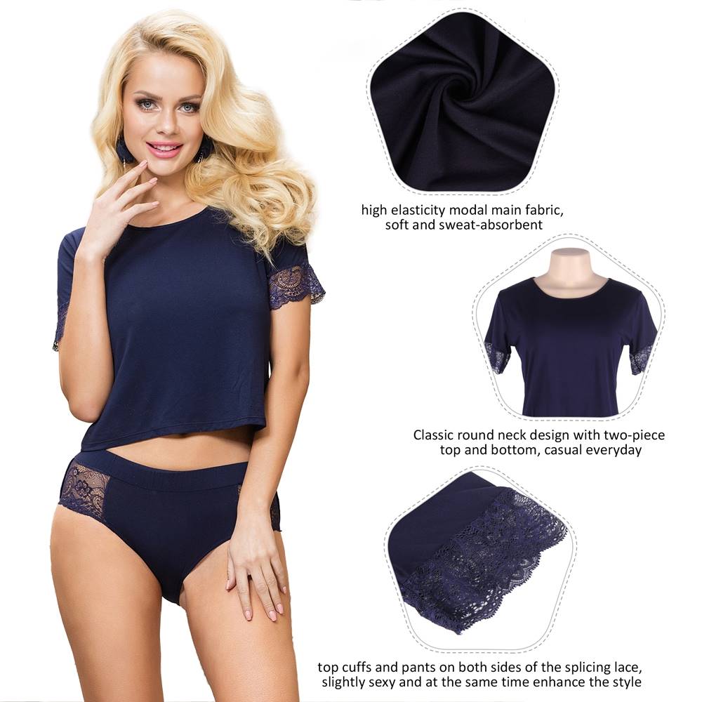 Velour & Co Women's Lace Nightdress - Luxury Sleepwear