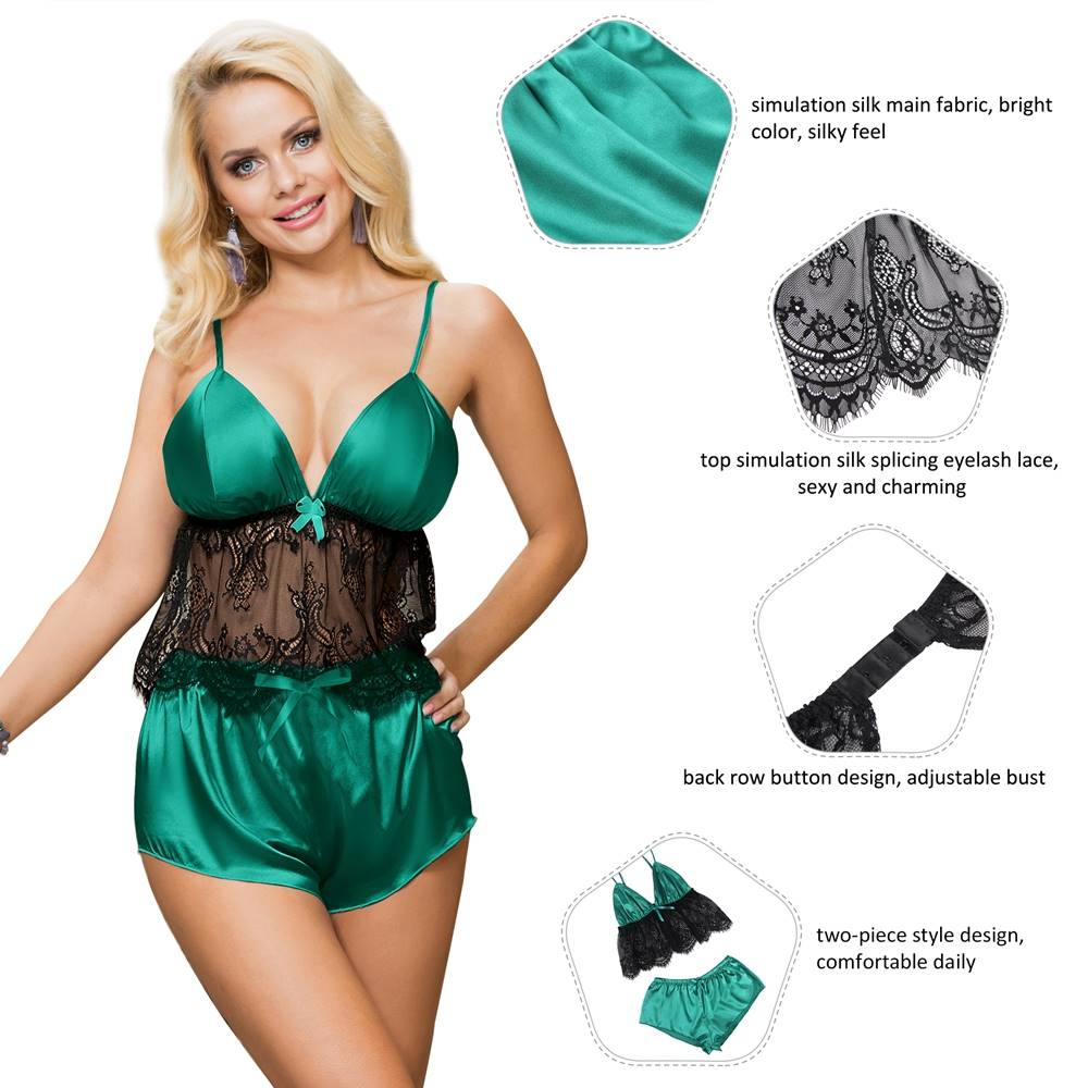 Velour & Co Women's Lace Nightdress - Luxury Sleepwear