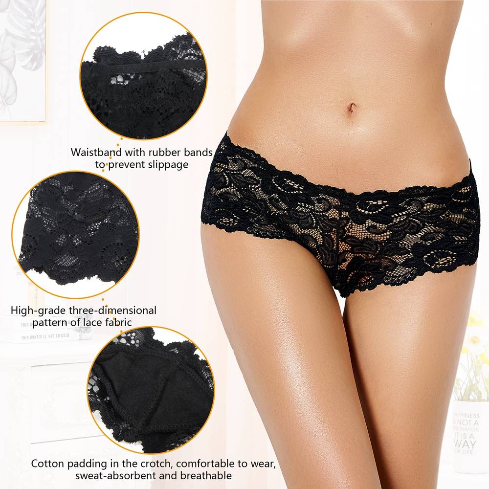 Velour & Co Women's Lace Knickers - Women's Underwear