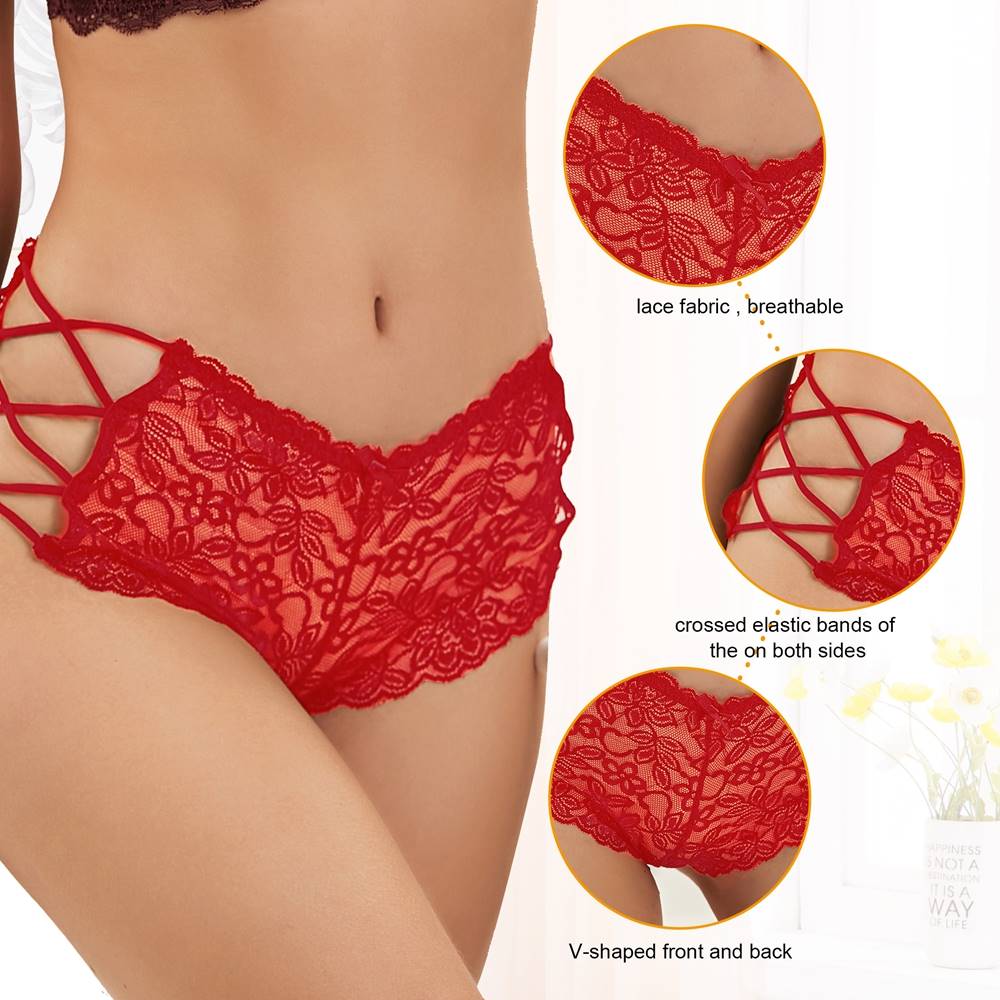 Velour & Co Women's Lace Knickers - Women's Underwear