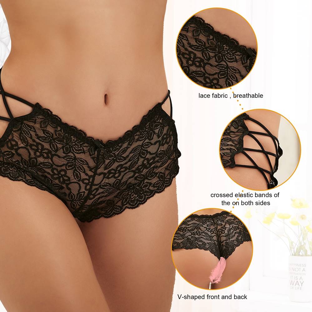 Velour & Co Women's Lace Knickers - Women's Underwear