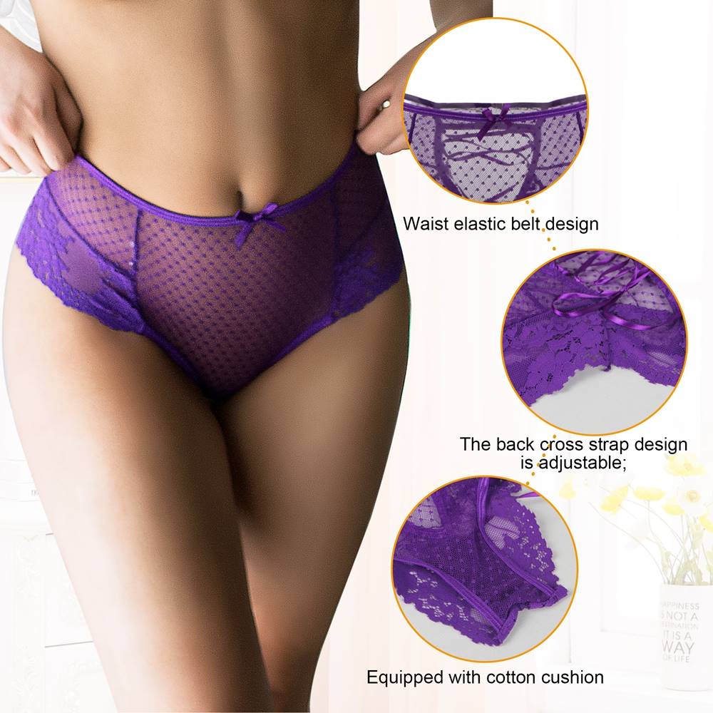 Velour & Co Women's Lace Knickers - Women's Underwear