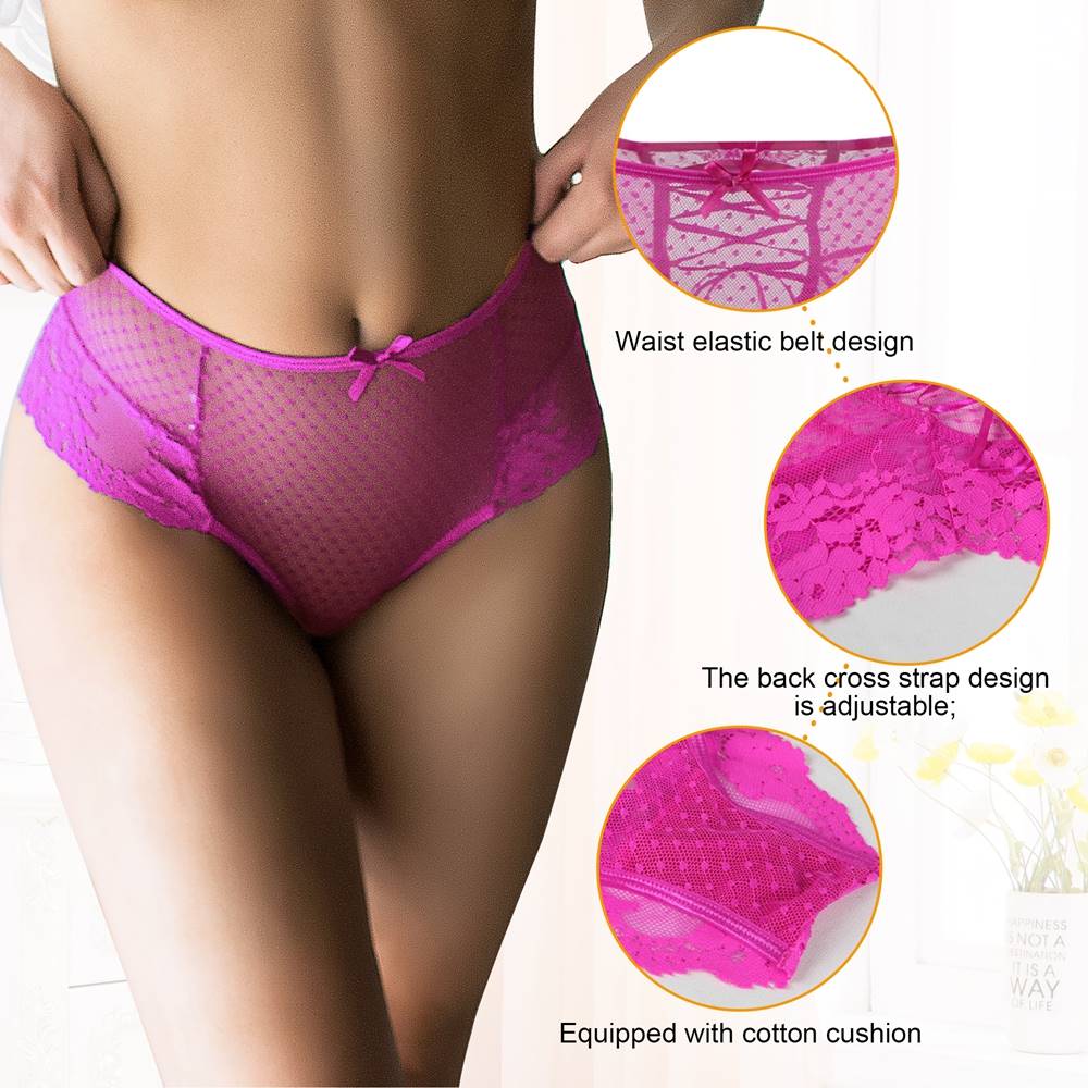 Velour & Co Women's Lace Knickers - Women's Underwear
