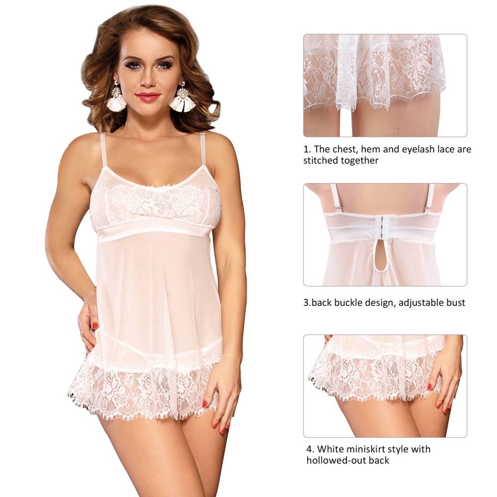Velour & Co Women's Lace Babydoll