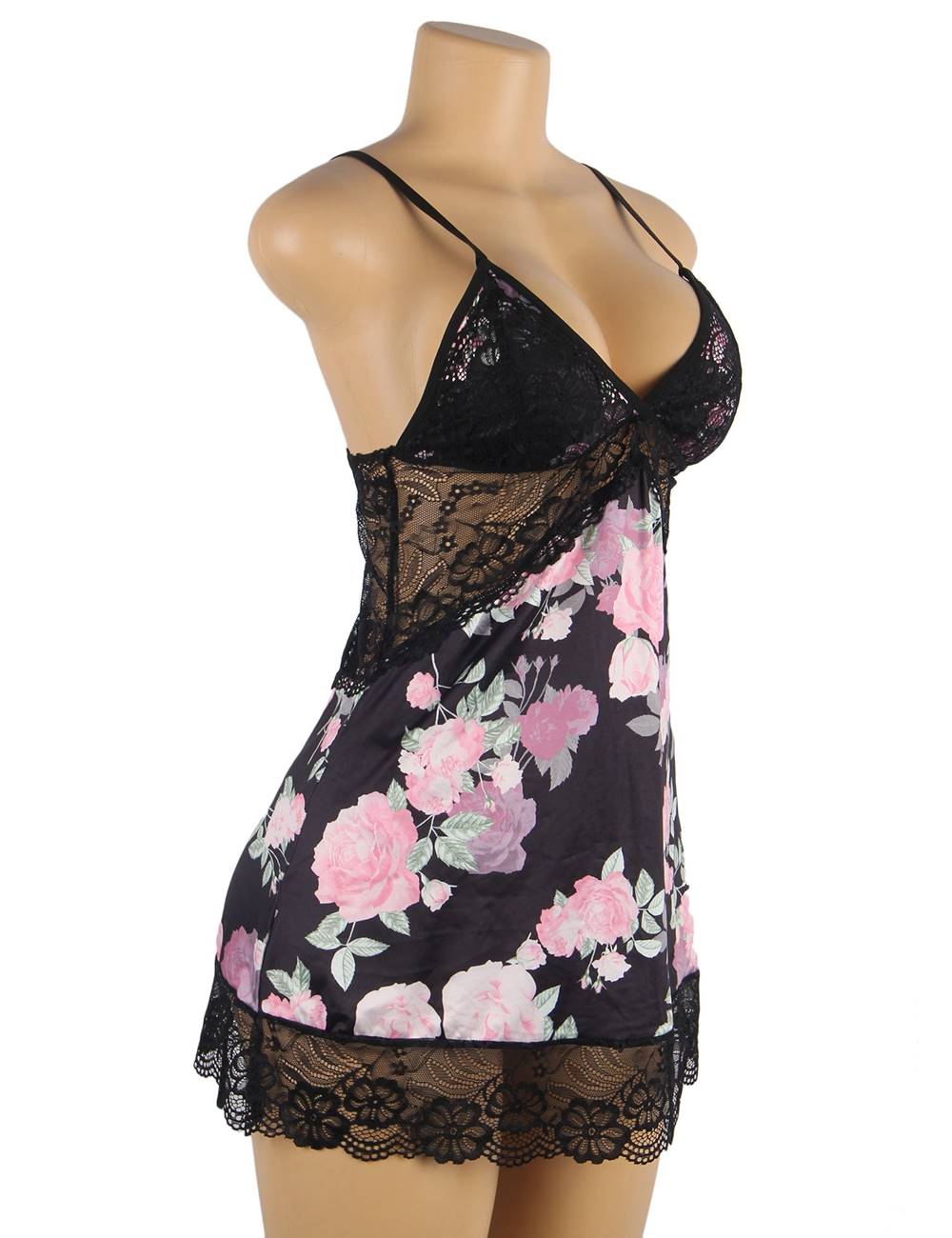 Velour & Co Women's Lace Babydoll