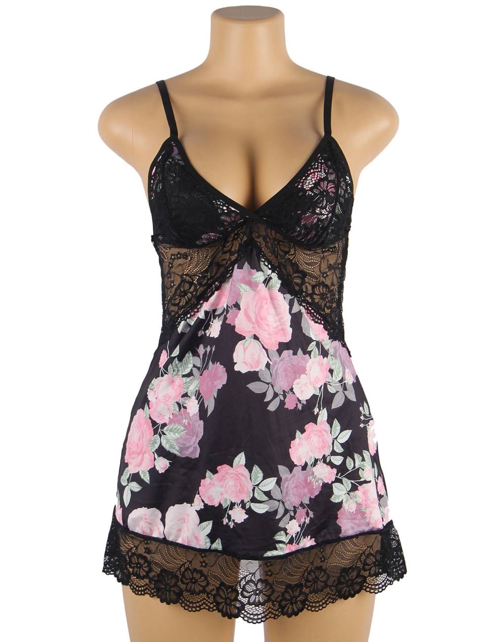 Velour & Co Women's Lace Babydoll