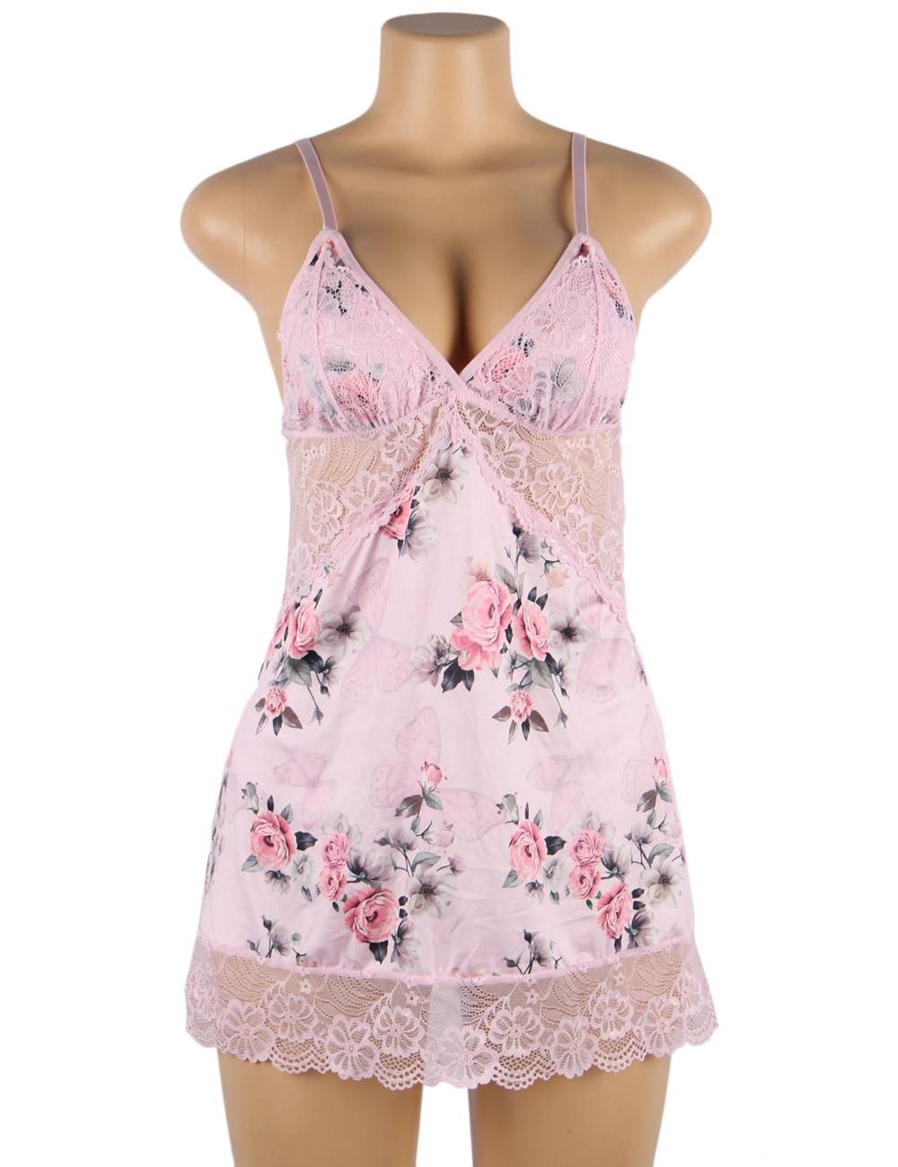 Velour & Co Women's Lace Babydoll