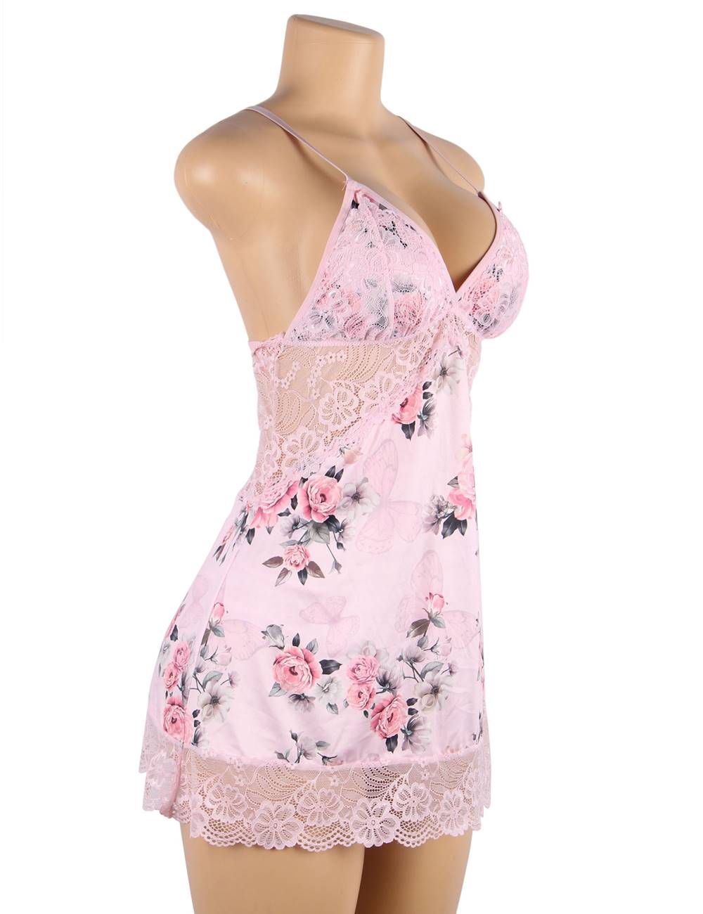 Velour & Co Women's Lace Babydoll