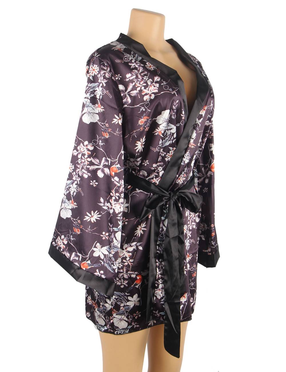 Velour & Co Women's Satin Dressing Gown - Women's Bathrobe