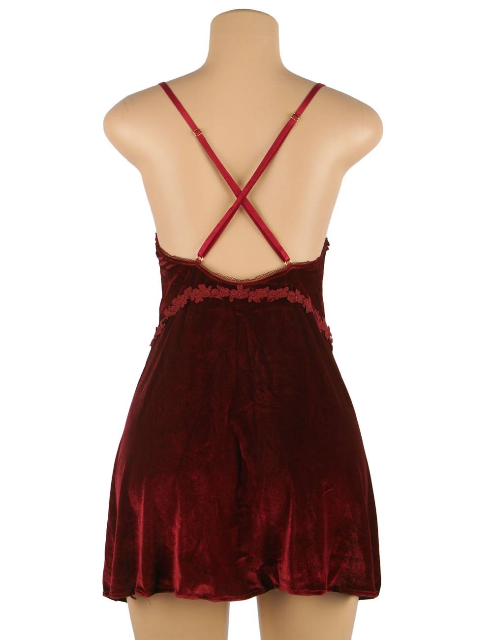 Velour & Co Women's Lace Nightdress - Luxury Sleepwear