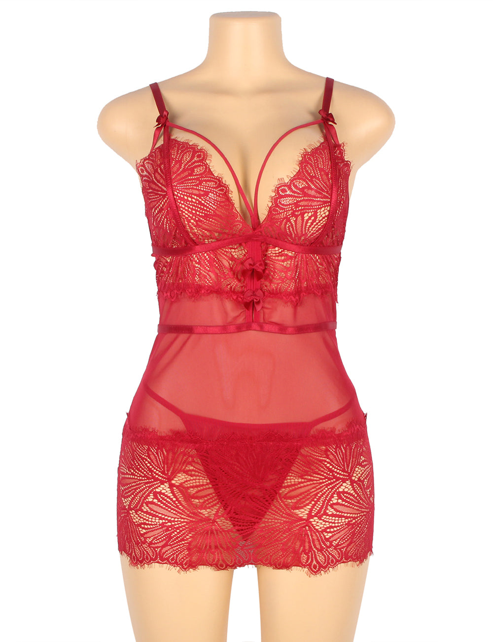 Velour & Co Women's Lace Babydoll