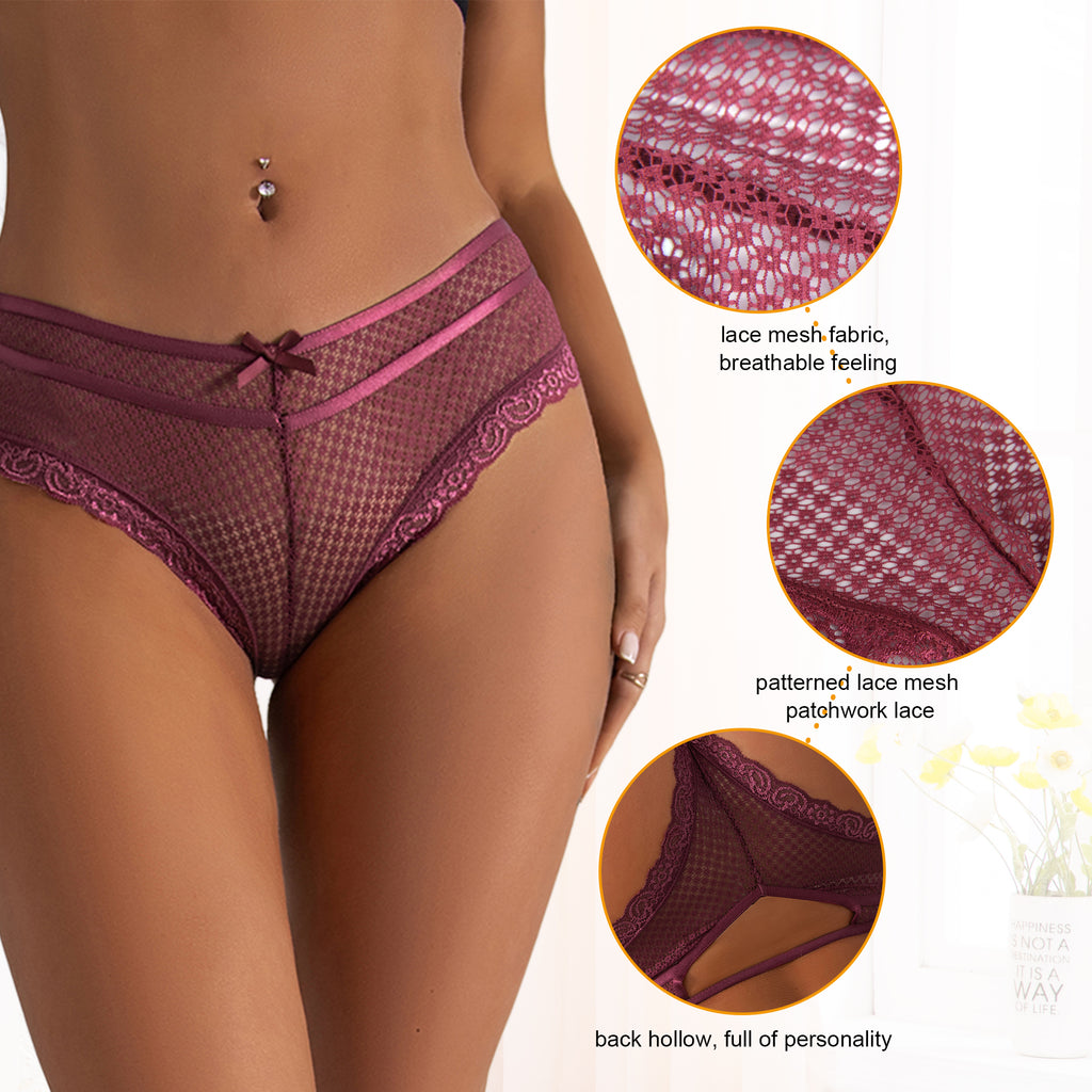 Velour & Co Women's Lace Knickers - Women's Underwear