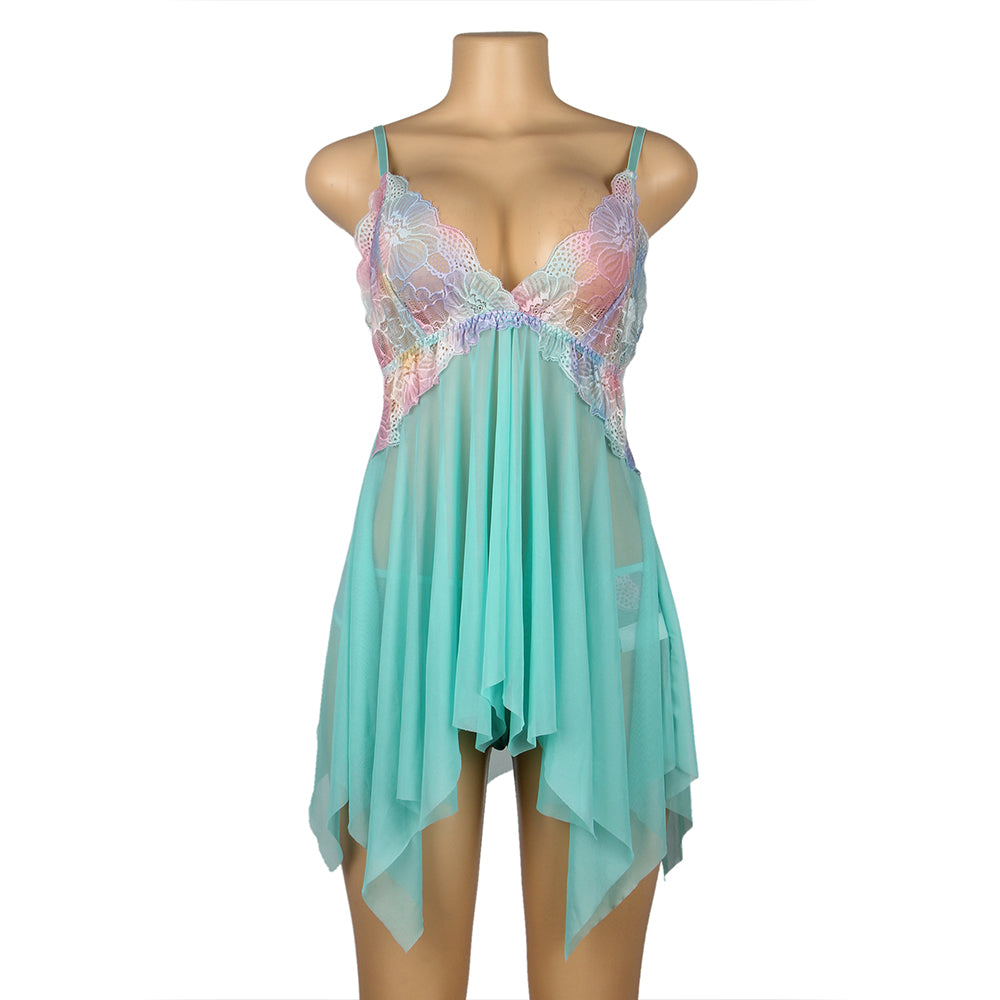 Velour & Co Women's Lace Babydoll