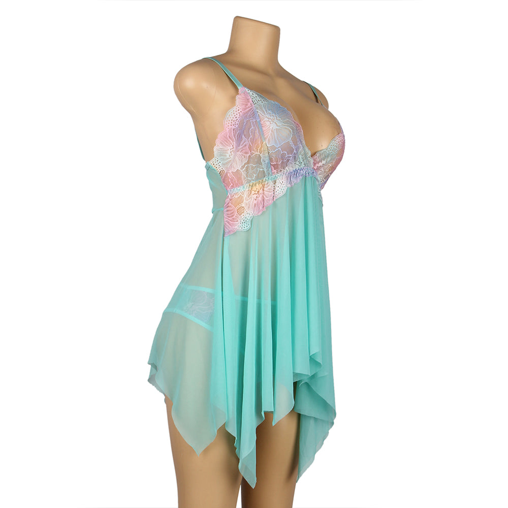 Velour & Co Women's Lace Babydoll