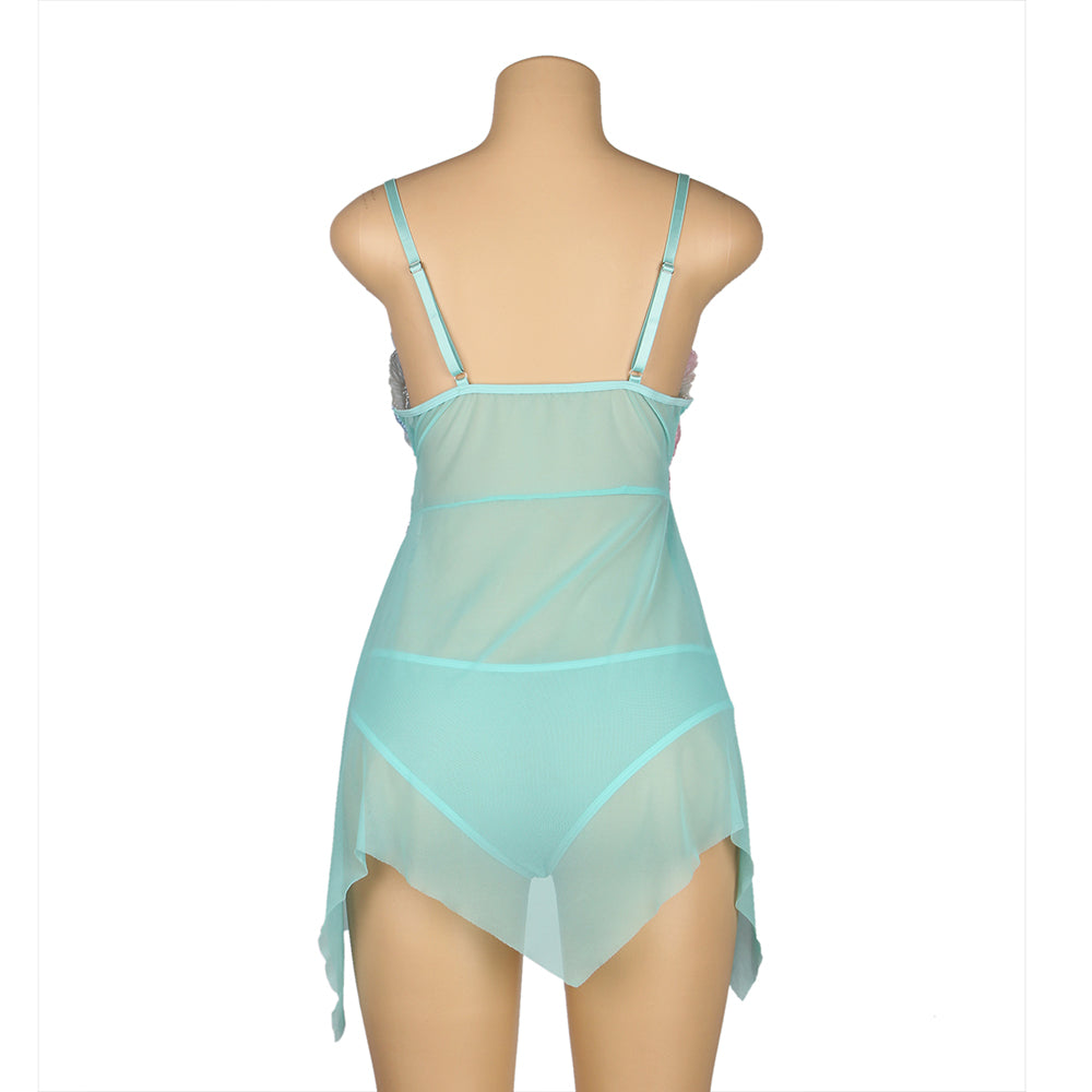 Velour & Co Women's Lace Babydoll