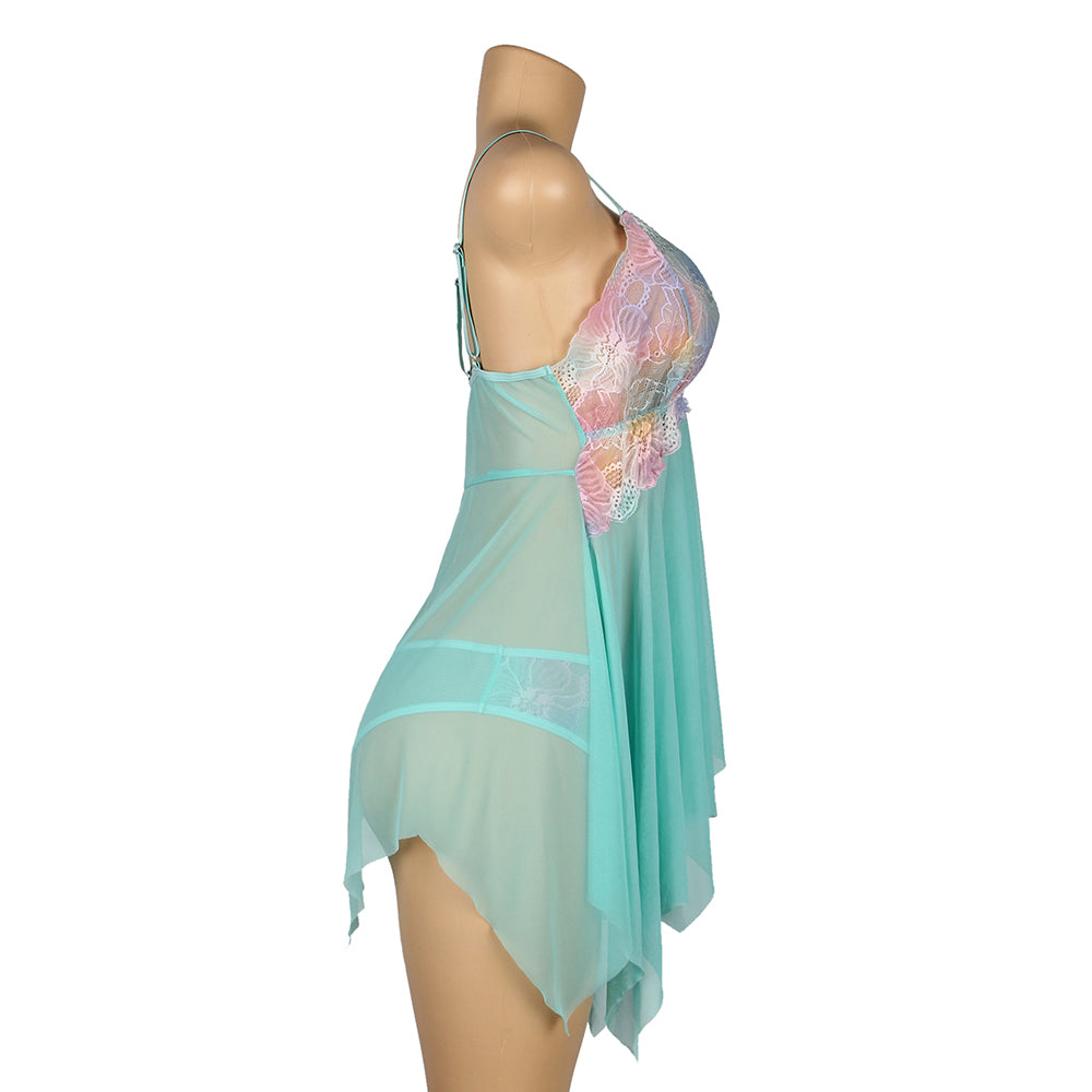 Velour & Co Women's Lace Babydoll