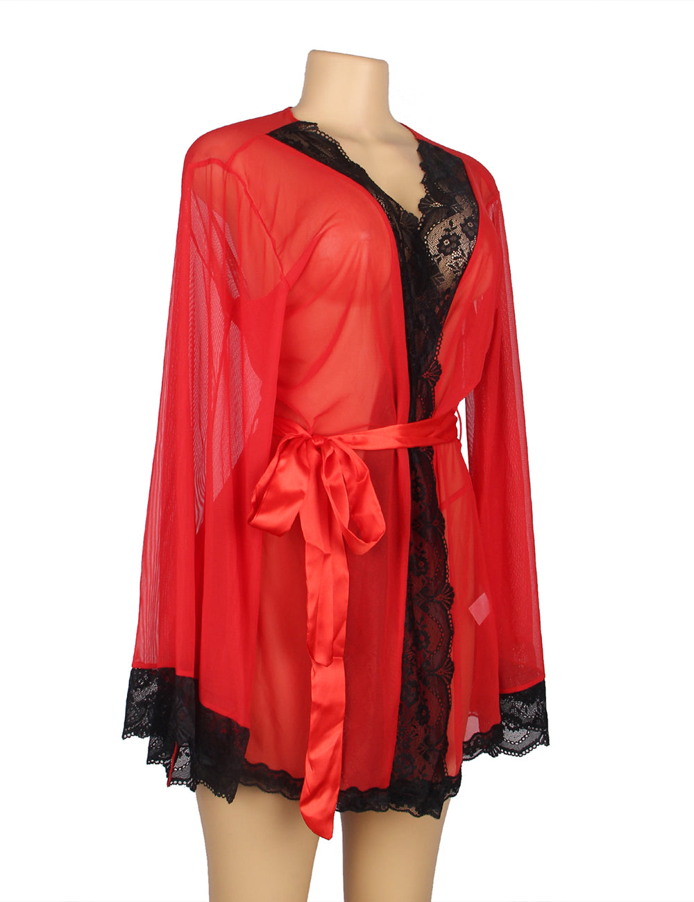 Velour & Co Women's Satin Dressing Gown - Women's Bathrobe