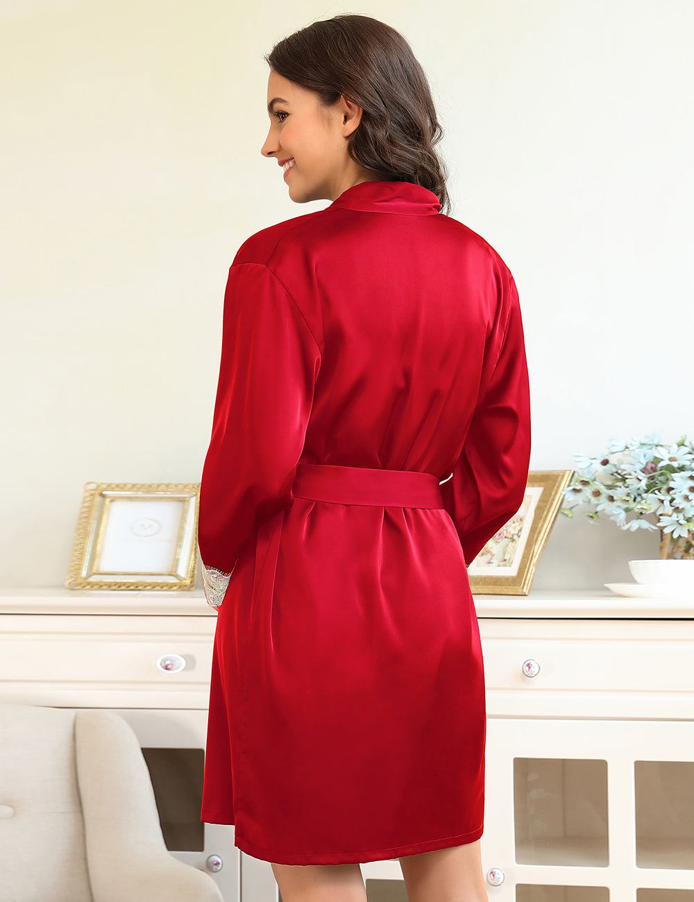 Velour & Co Women's Lace Nightdress - Luxury Sleepwear