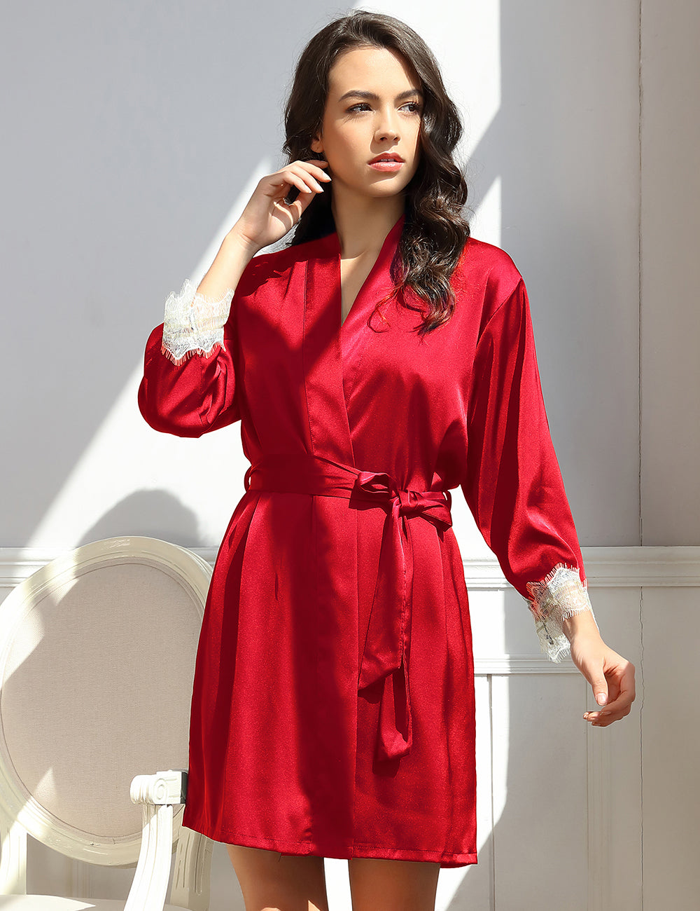 Velour & Co Women's Lace Nightdress - Luxury Sleepwear