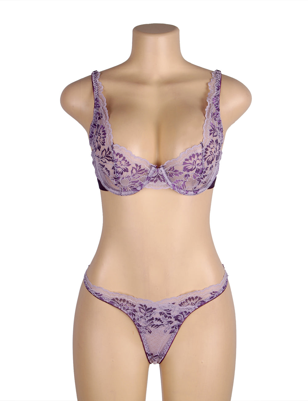 Velour & Co Women's Matching Lingerie Set - Matching Bra & Knickers