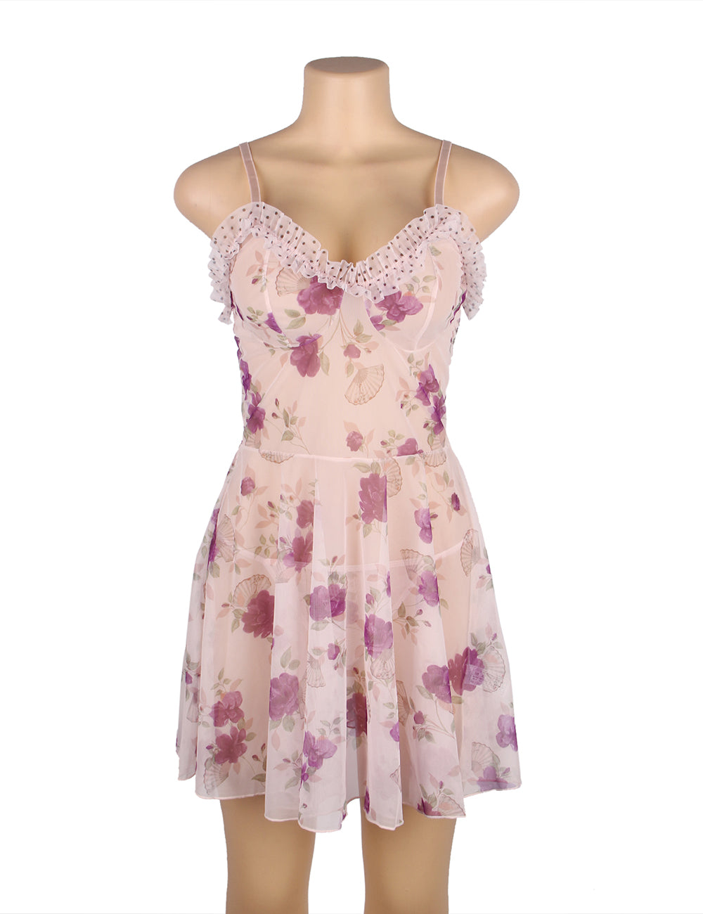 Velour & Co Women's Lace Babydoll