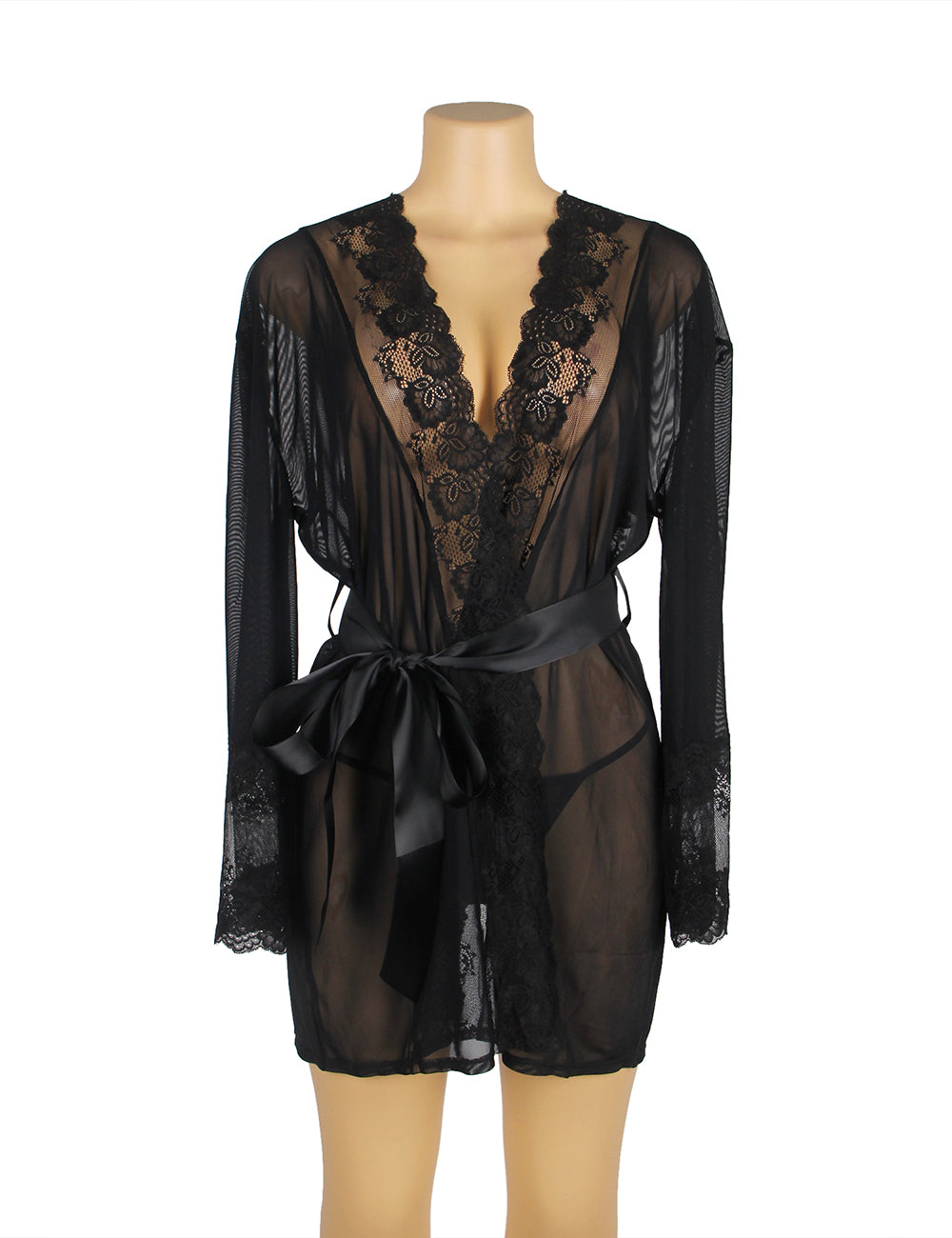 Velour & Co Women's Satin Dressing Gown - Women's Bathrobe