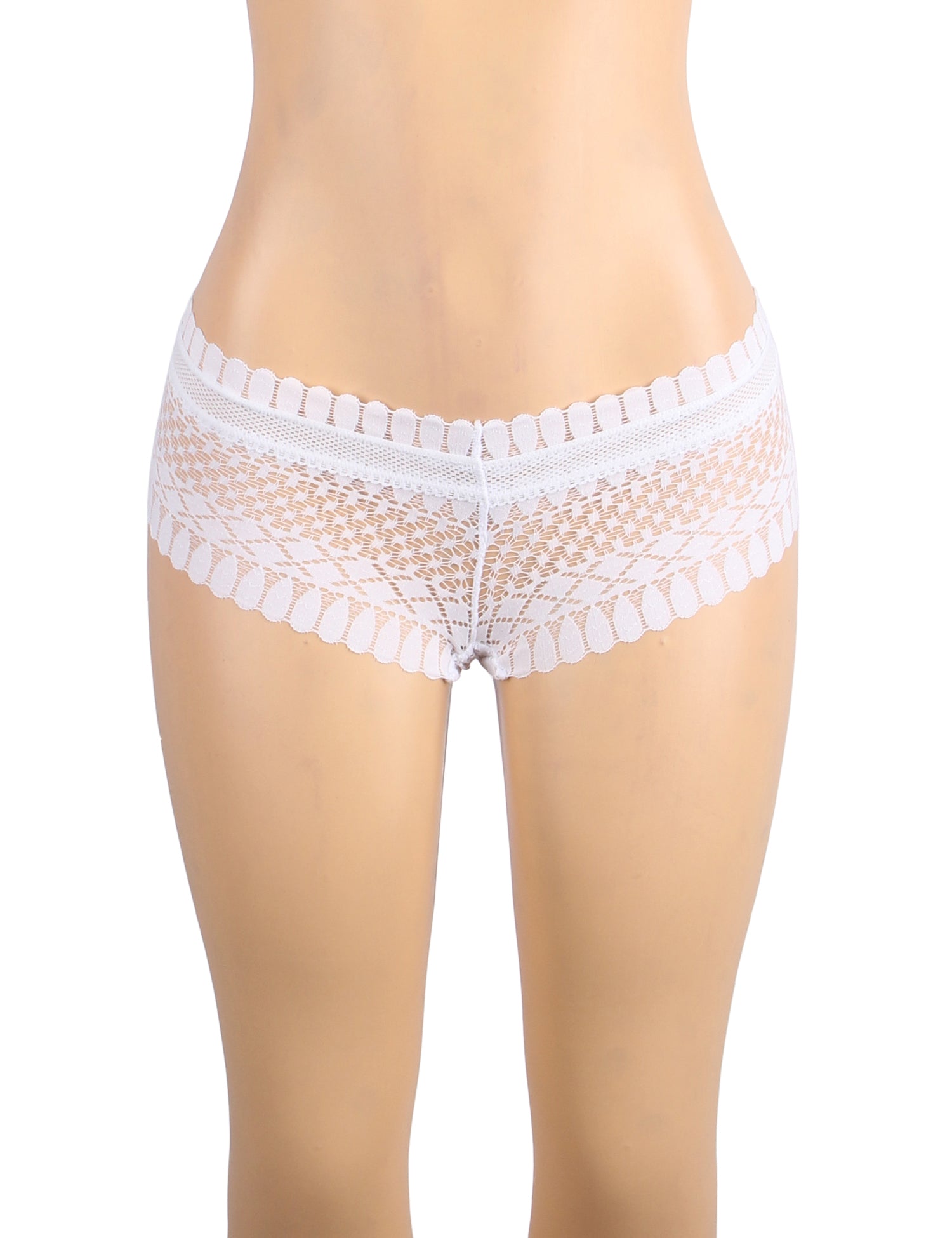 Velour & Co Women's Lace Knickers White - Women's Underwear