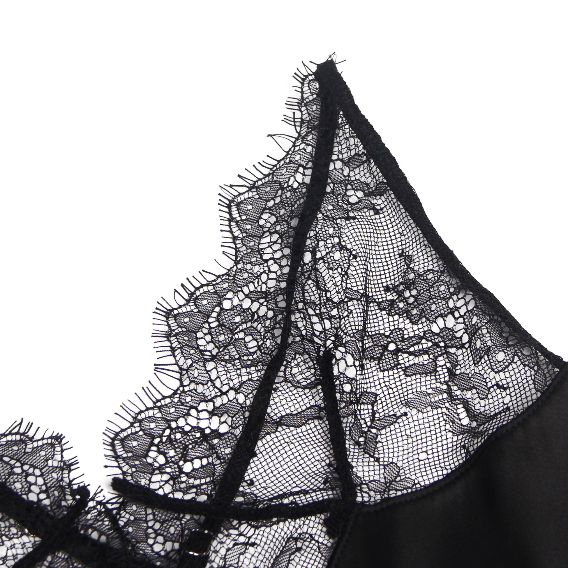 Velour & Co Women's Lace Babydoll Black